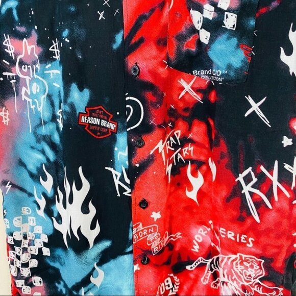 NEW 90's Y2K Short Sleeve Button Down Shirt - Picture 6 of 11